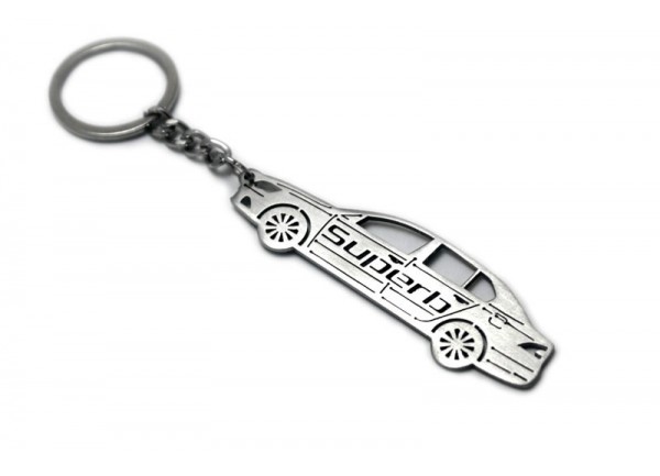 Keychain Skoda SuperB II 2008-2015 - (type STEEL)